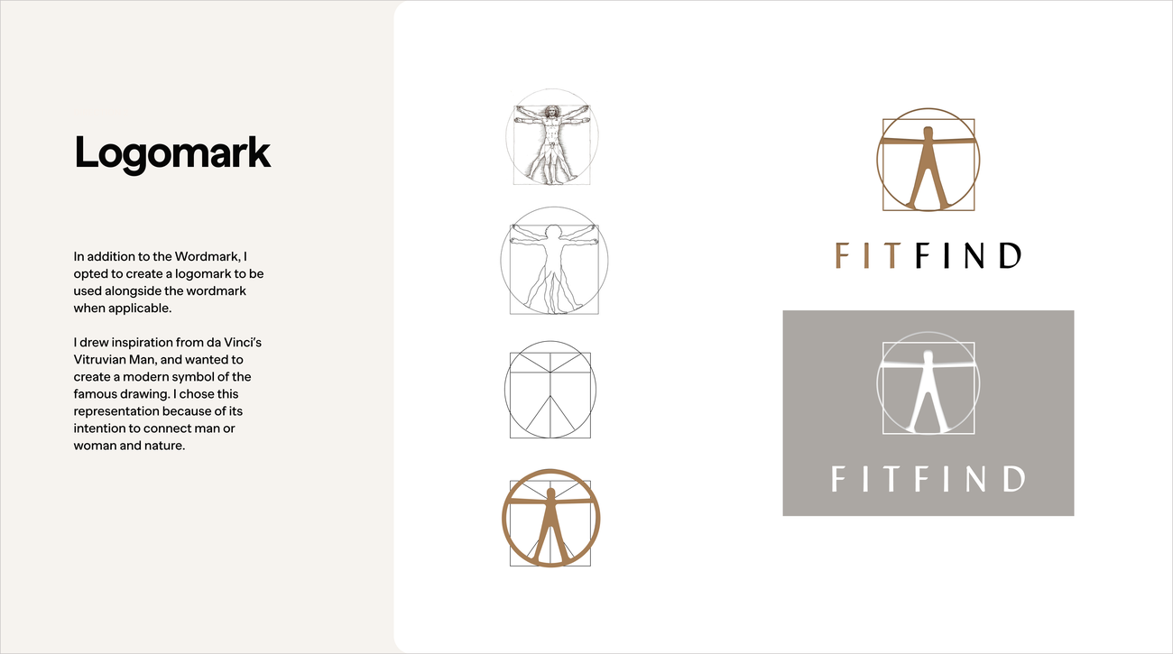 FITFIND logomark explorations