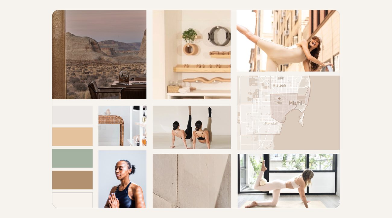 Neutral palette inspiration moodboard