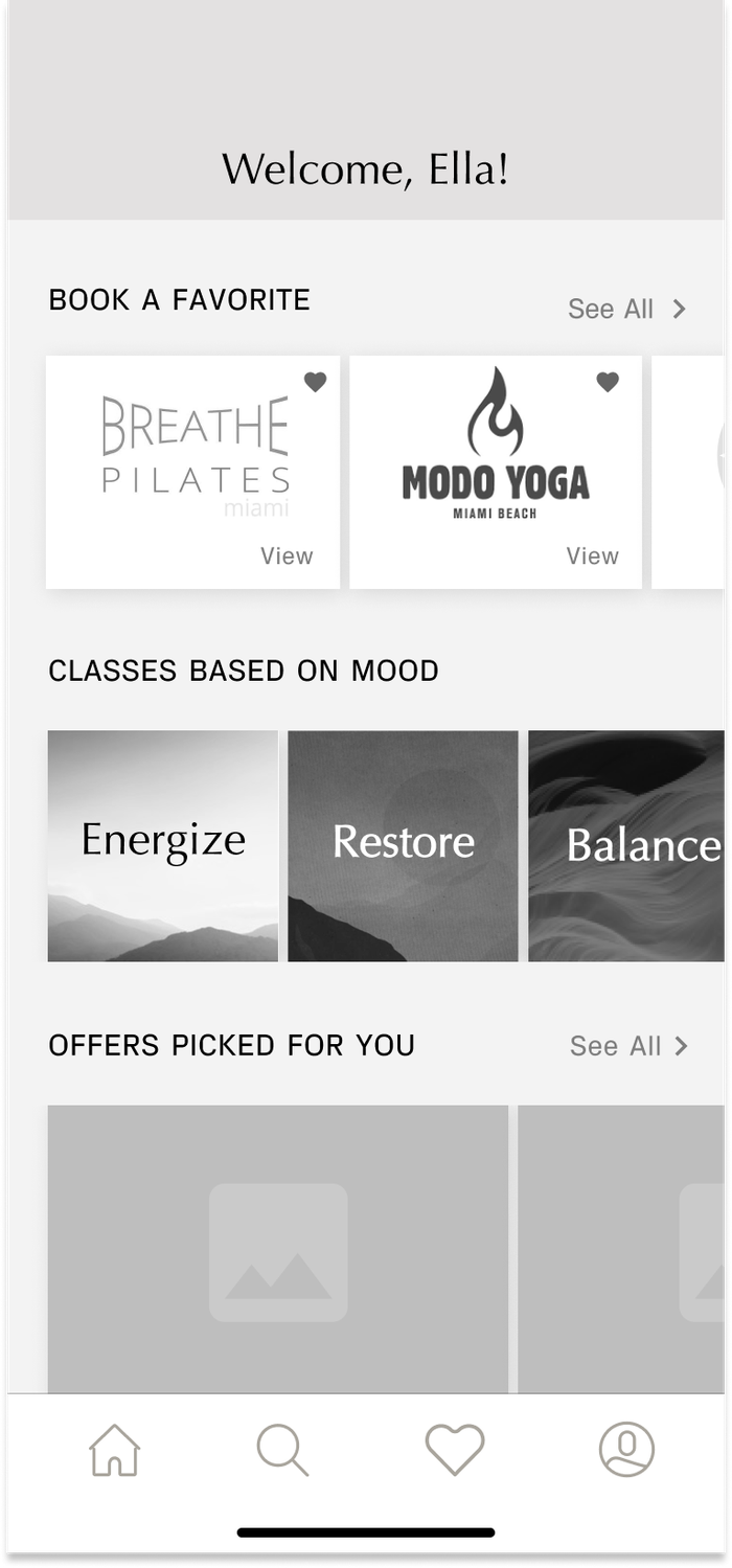 Greyscale main screen
