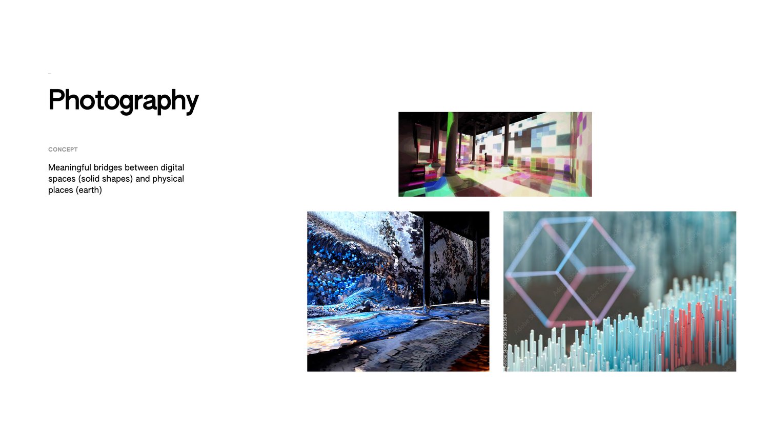Photography concept: meaningful bridges between digital spaces and physical places