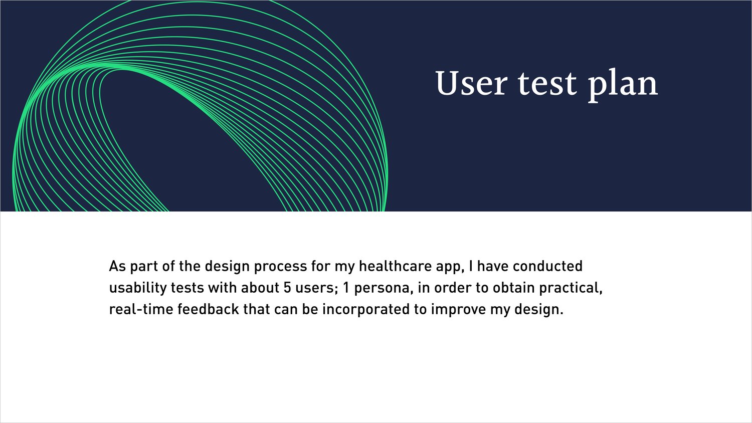 User test plan